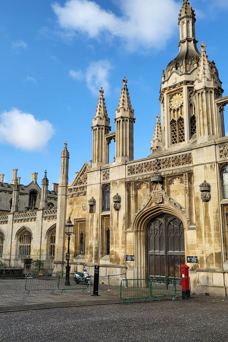 Stunning view of gothic architecture at a historic university in daylight.