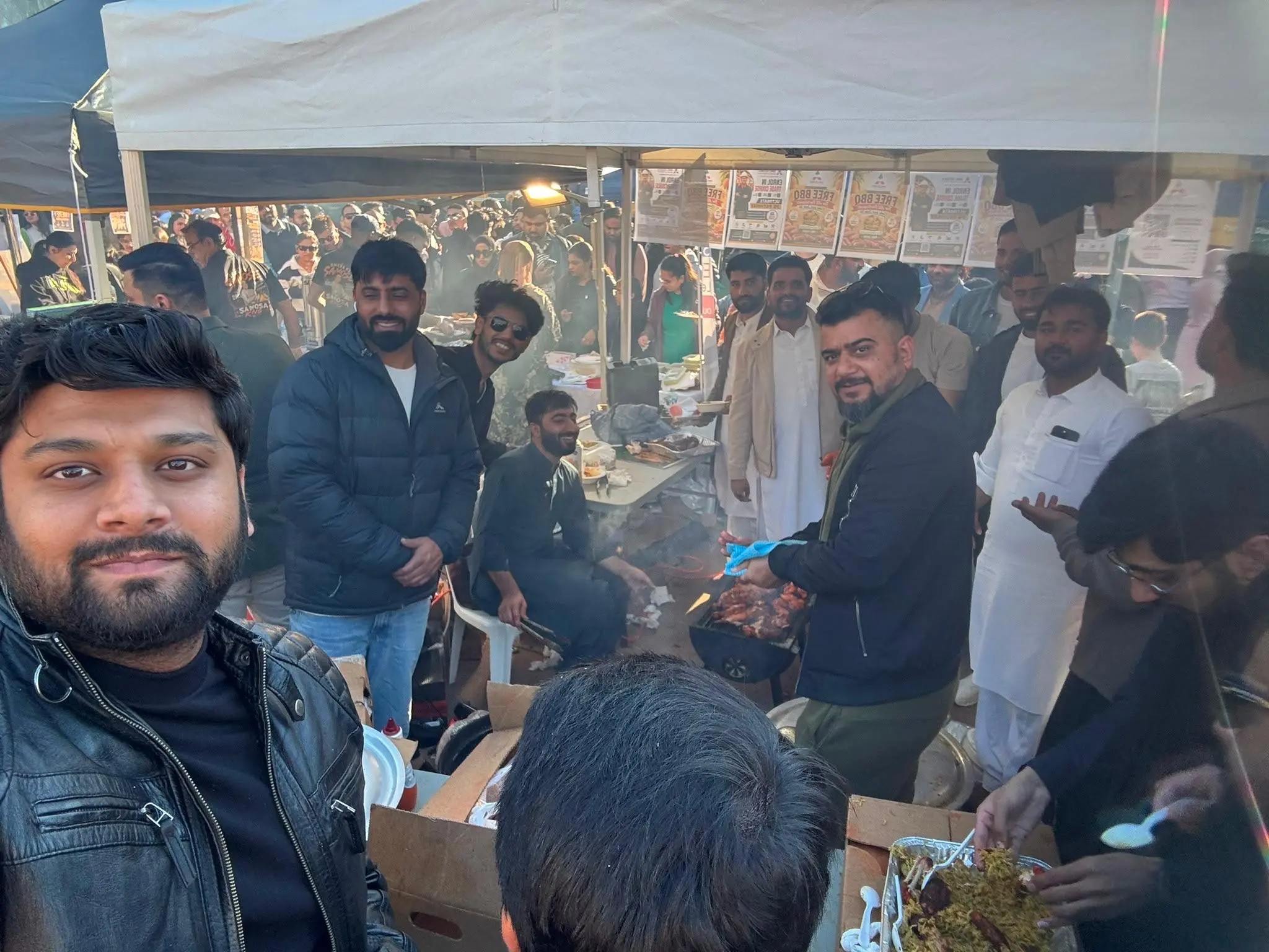AMC GLOBLE team serving FREE BBQ at Mango Mela Canberra 2026