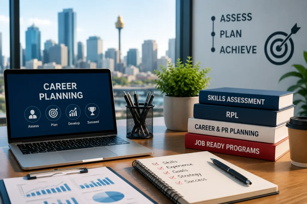 Career Services Australia by AMC GLOBLE helping skilled professionals with career planning and employment guidance
