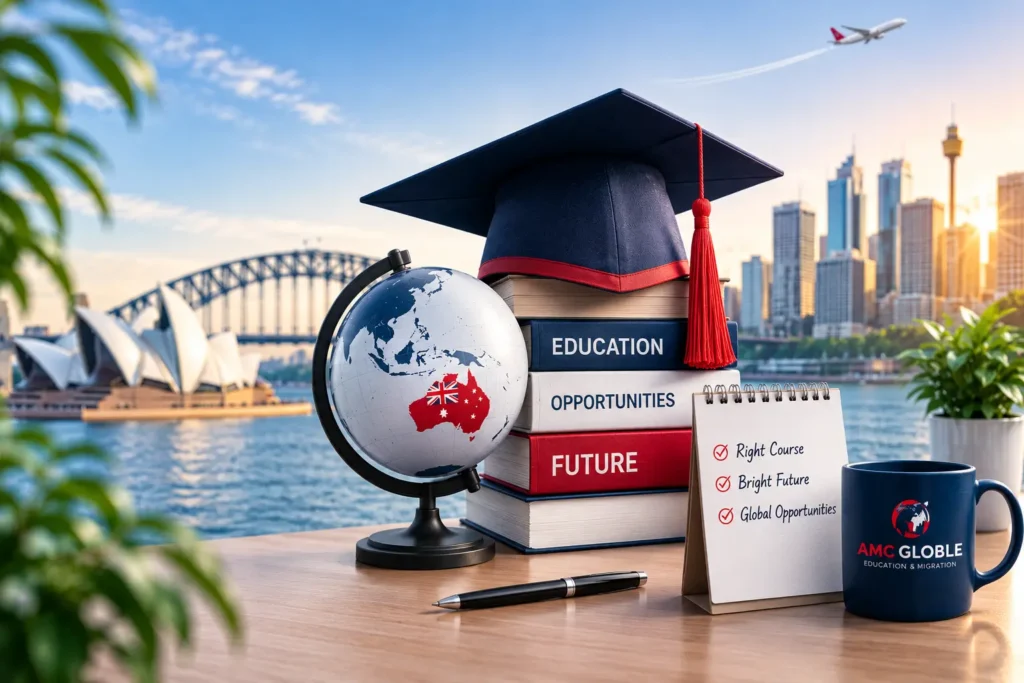 Education Services Australia consultation at AMC GLOBLE helping students choose the right course and study pathway.