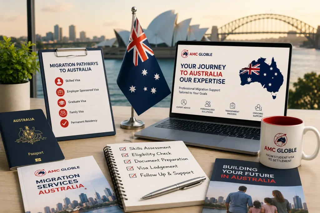 Migration Services Australia consultation with Australian visa planning by AMC GLOBLE